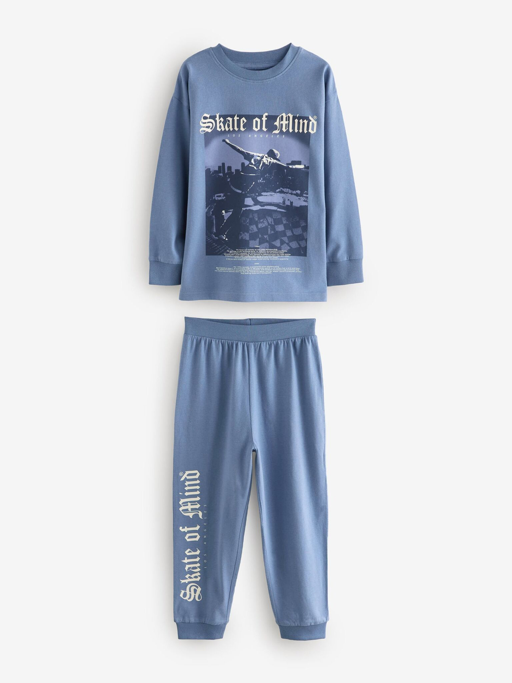 Пижама для мальчика Next B23-237, 2 шт., Синий, Темно-серый, Лимонный