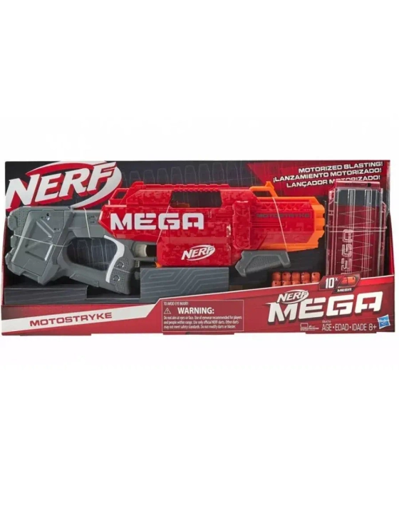 Бластер Нерф Мега Мотострайк E6474 детский пистолет
