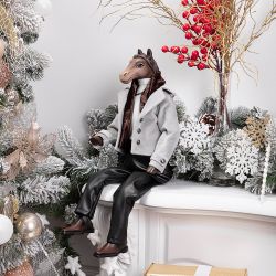 Кукла интерьерная коллекционная Конь Мистер Льюис