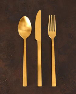 ZARA HOME НАБОР СТОЛОВЫХ ПРИБОРОВ( 4 ШТ.), ЗОЛОТОЙ