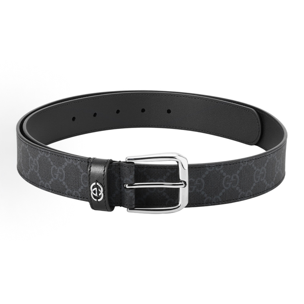 Ремень Gucci GG Supreme Monogram Leather Belt