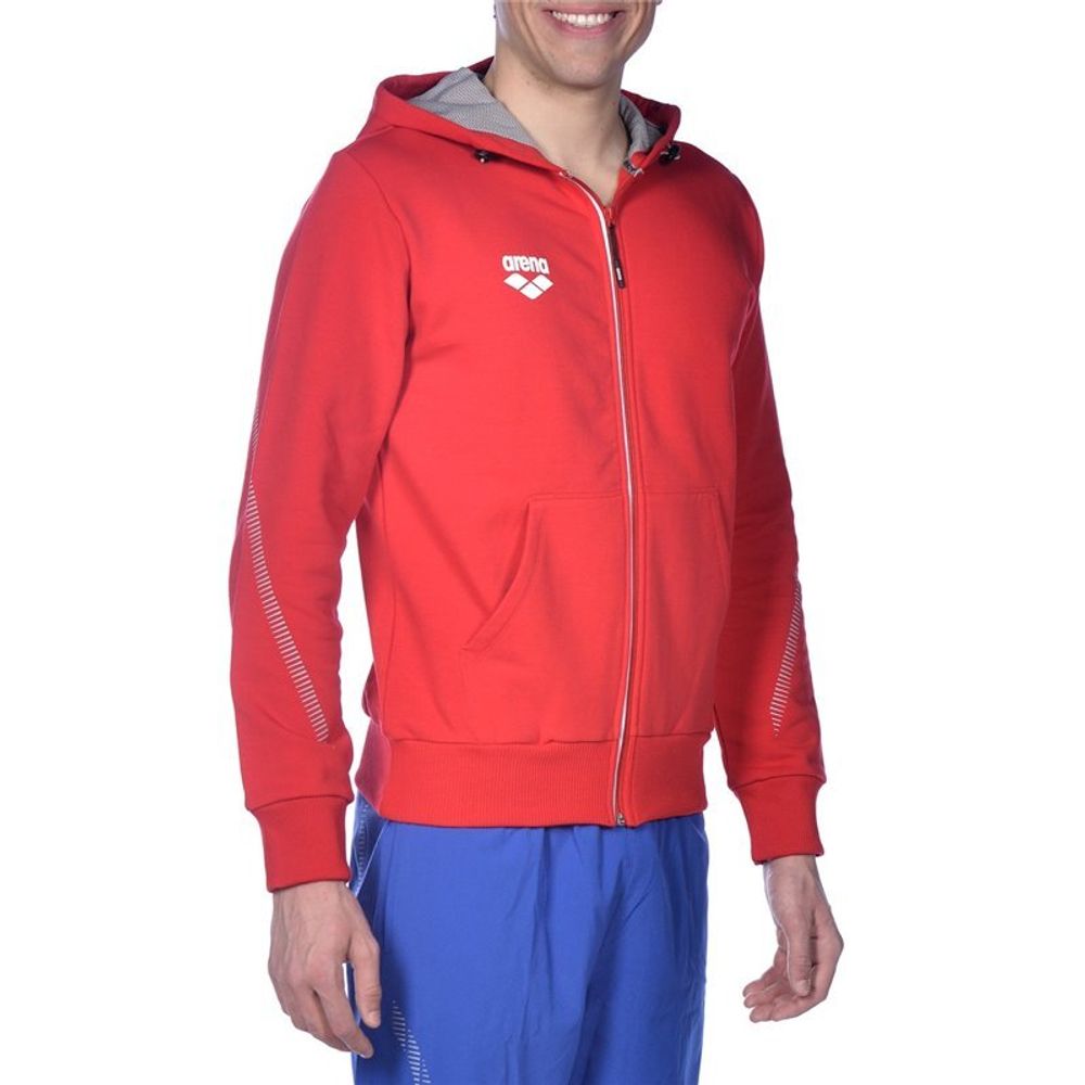 Спортивная толстовка Arena Team Line HOODED JACKET unisex (красная)
