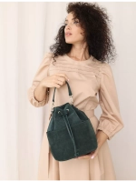 сумка через плечо маленькая натуральная замша