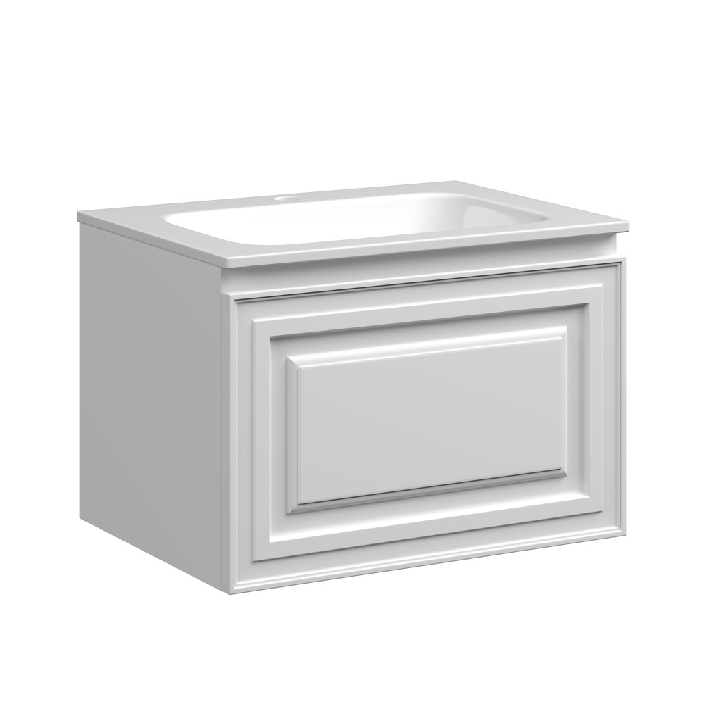 Тумба подвесная под раковину Sancos Very, Bianco 590х445х406