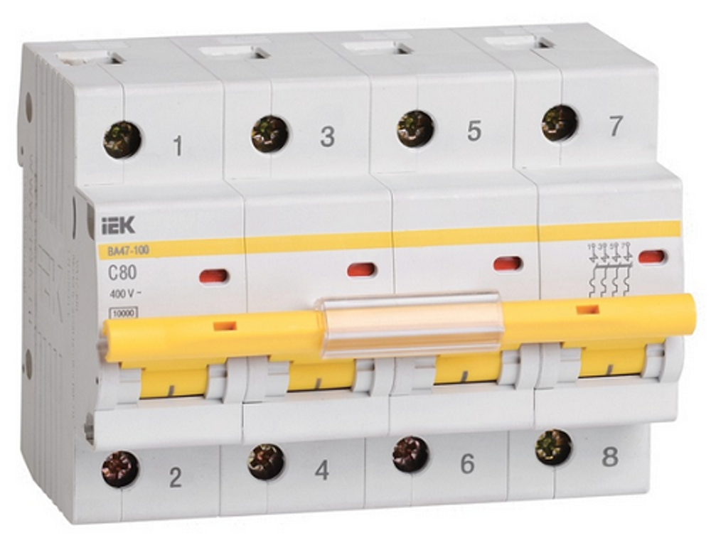 Автоматический выключатель  IEK MVA40-4-100-C