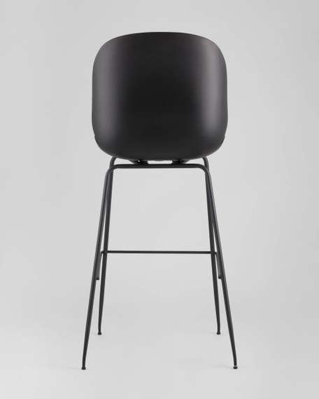 Стул барный Beetle PU со спинкой серый