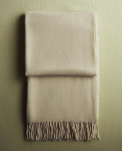 Zara Home плед из полиэстера, экрю, 140x190 см · 3367/004