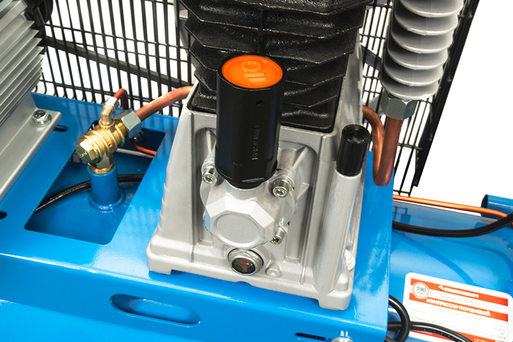 Компрессор поршневой 220 В реcивер 100 л 390л/мин ACH39012