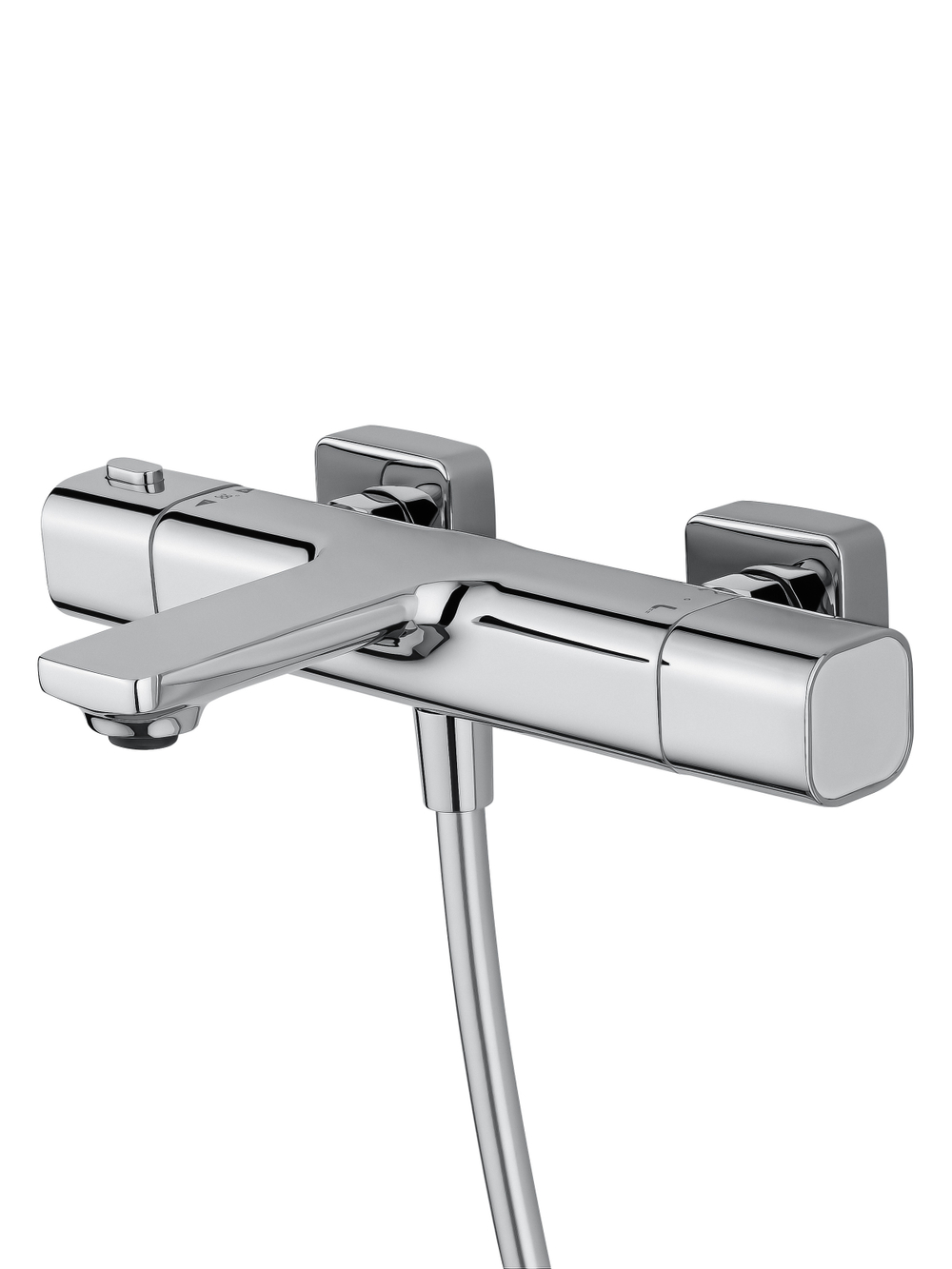 Смеситель для ванны с душем и термостатом WONZON & WOGHAND SOLID, Хром (WW-C2011-A-CR)