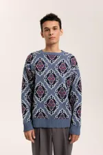 Купить Свитер Idel Джемпер Тюбетейка джинсовый Свитер Idel Джемпер Тюбетейка джинсовый