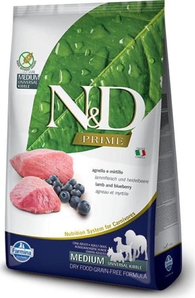 Корм Farmina N&amp;D Dog Lamb &amp; Blueberry Adult, 2,5kg