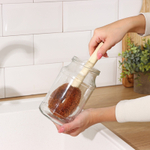 Щётка для чистки посуды Доляна, 8×4.5×23 см, щетина кокос, деревянная ручка