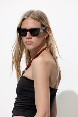 ZARA ТОП БЕЗ БРЕТЕЛЕЙ, ЧЕРНЫЙ