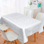 Скатерть 140*180см белая, полиэстер, NNOA31