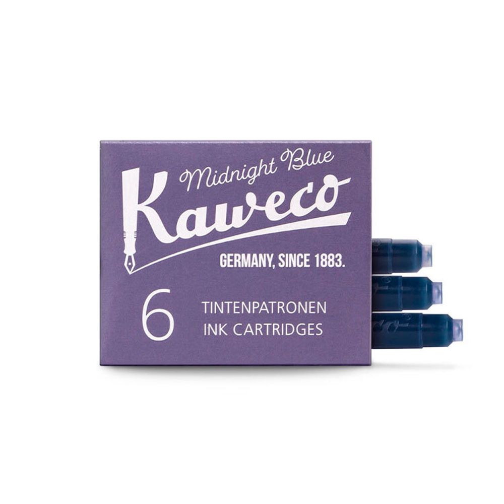 Набор картриджей Kaweco 6шт темно-синий (10000258)