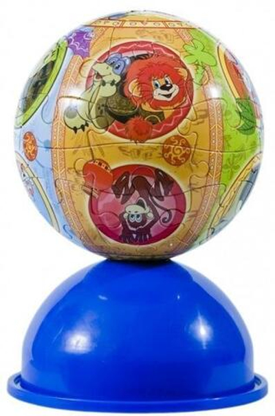 Пазл-шар 24эл. "Львенок и черепаха" СМФ (Степ пазл)