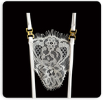 Открытые кружевные трусики La Fiore (Размер: M) (Цвет: белый)