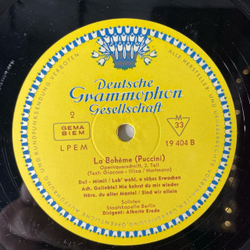 Винтажная виниловая пластинка LP G. Puccini, Pilar Lorengar, Rita Streich, S ndor Konya, Dietrich Fischer Dieskau La Boheme Опера Богема Пуччини (Германия 1962)