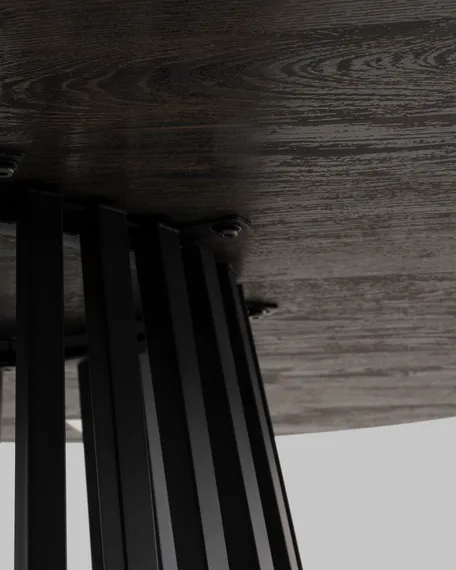 Стол Dap Ø120 см, темное дерево