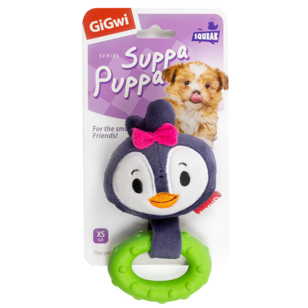 75517 Игрушка для маленьких собак пингвин с пищалкой 15см, серия suppa puppa