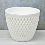 Кашпо Версаль 3л, белый/белый