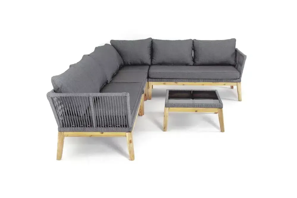 "Барселона" столик кофейный, деревянный каркас, акация