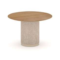 Felto Стол переговорный круглый D=1200мм PR.C.SPRG-006.M Дуб Светлый/Металл Капучино/Крем-брюле 1200