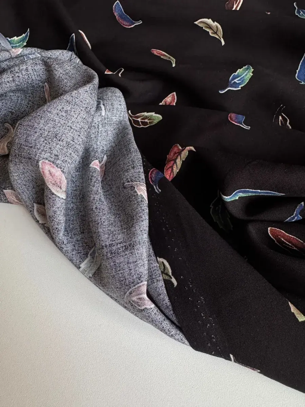 Ткань штапель для шитья 2 м плательная вискозная