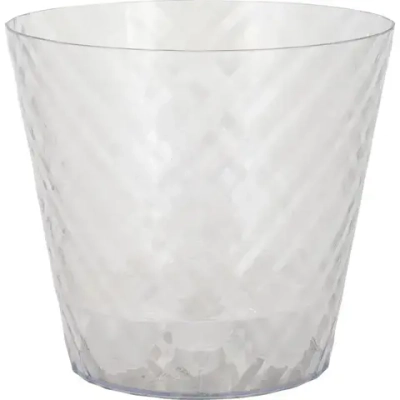 Горшок для цветов InGreen Manhattan Cristallo D160мм, 1,6 л c дренажной вставкой прозрачна