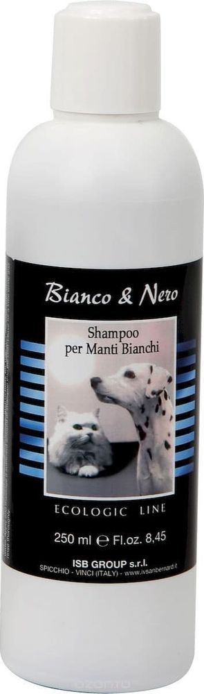 Iv San Bernard Black&White Шампунь для белой шерсти 250 мл Iv San Bernard Black&White Шампунь для белой шерсти 250 мл