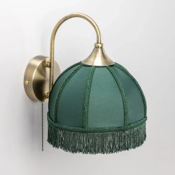 Citilux Базель CL407312 Бра с зелёным абажуром и выключателем