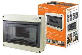 Бокс ЩРН  -П-12 модулей навесной пластик IP65 (254х198х106) TDM SQ0908-0003