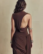 Платье с буфом