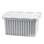 Ящик для хранения со створками "CПЛИТ" 33 лт 515*352*262 светло-серый