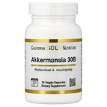 California Gold Nutrition, Akkermansia 30B, аккермансия, 30 вегетарианских капсул (150 мг в 1 капсуле)