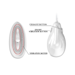 Белая помпа для клитора  10,4см с вибрацией Pretty Love Passionate Lover BI-014096-2-0702