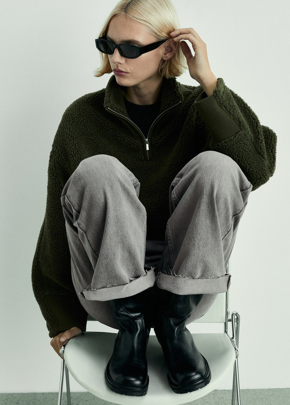 Джинсы Danila с широкими штанинами и высокой посадкой