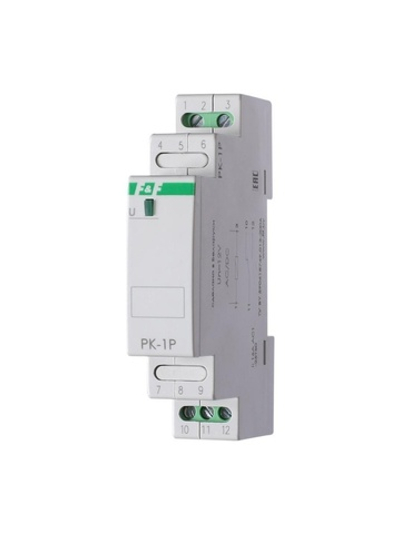 Реле промежуточное PK-1P/Un (монтаж на DIN-рейке 35мм 24В AC/DC 16А 1P IP20) F&F EA06.001.003