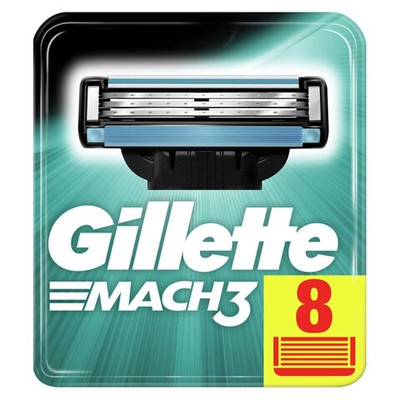 GILLETTE MACH 3 сменная кассета 8 шт.