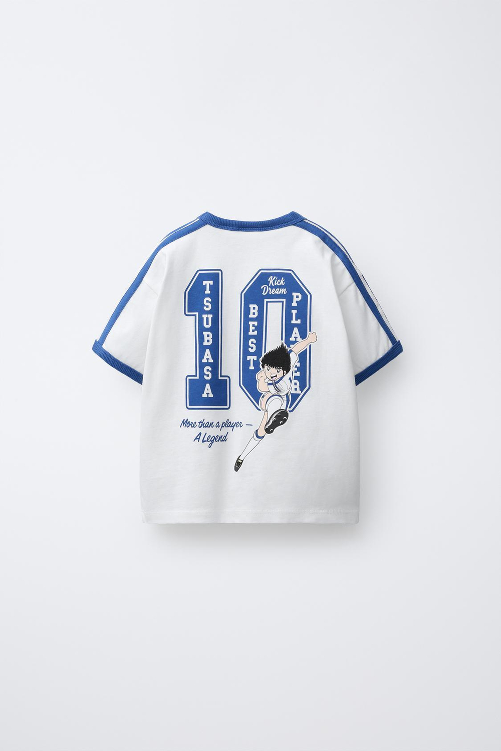 ZARA ФУТБОЛКА С БОКОВЫМИ ПОЛОСАМИ OLIVER Y BENJI © CAMPEONES, БЕЛЫЙ