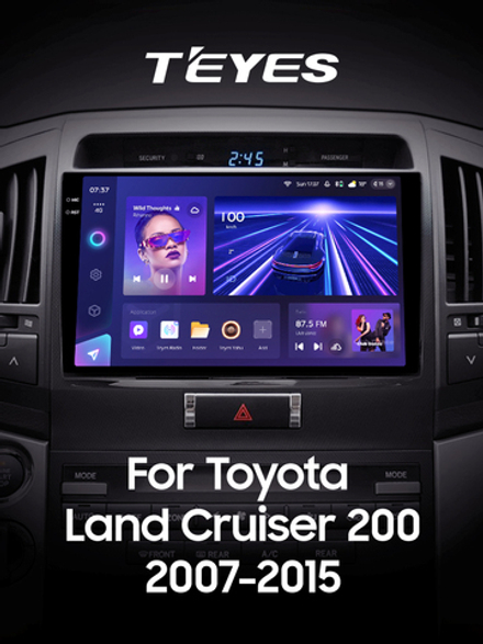 Teyes CC3 2K 10,2"для Toyota Land Cruiser 200 2007-2015