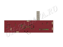 Гимнастическая площадка для занятий воркаутом 26 x 6,5 м