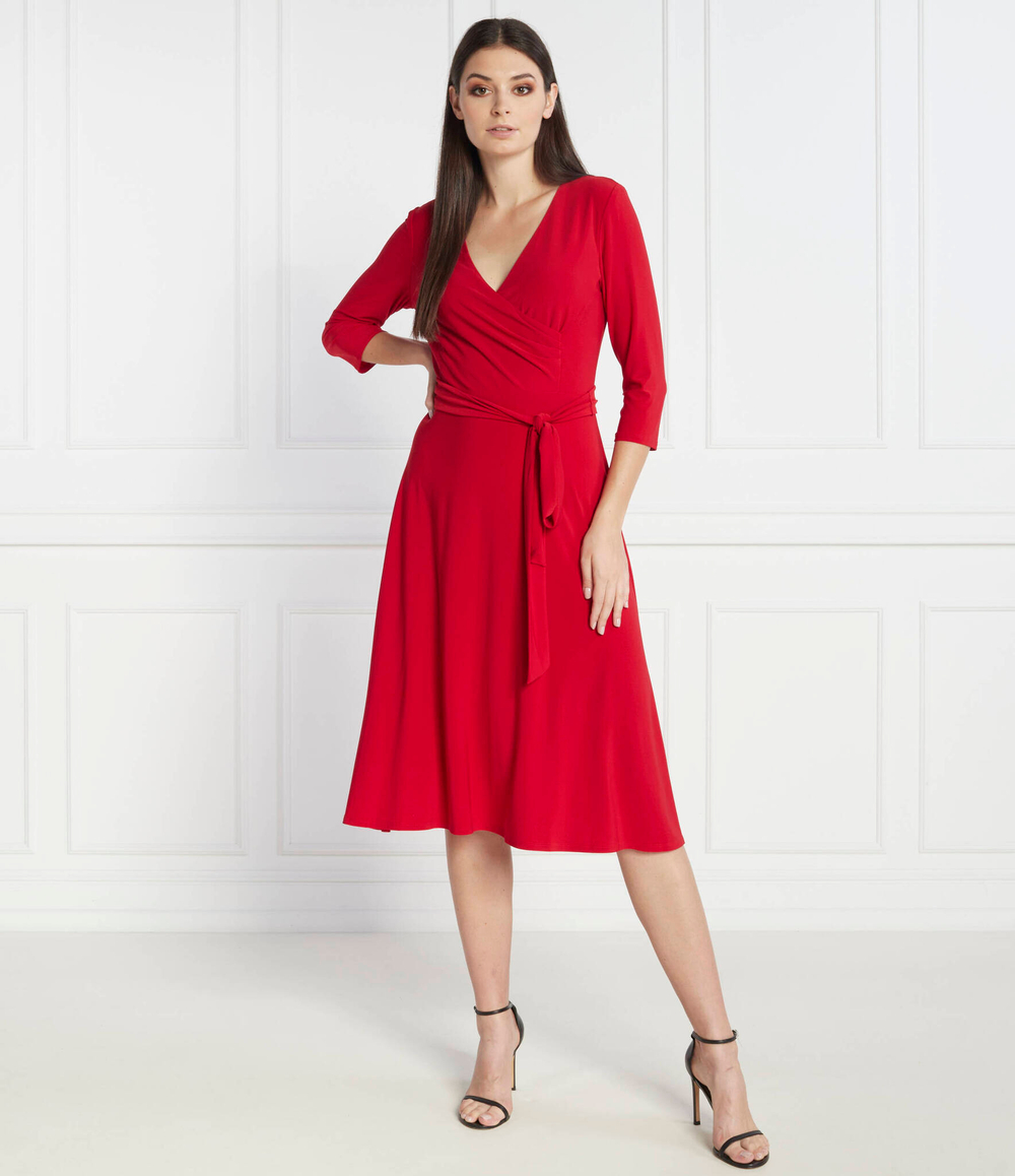 Платье с ремешком CARLYNA LAUREN RALPH LAUREN - красный(250769904)