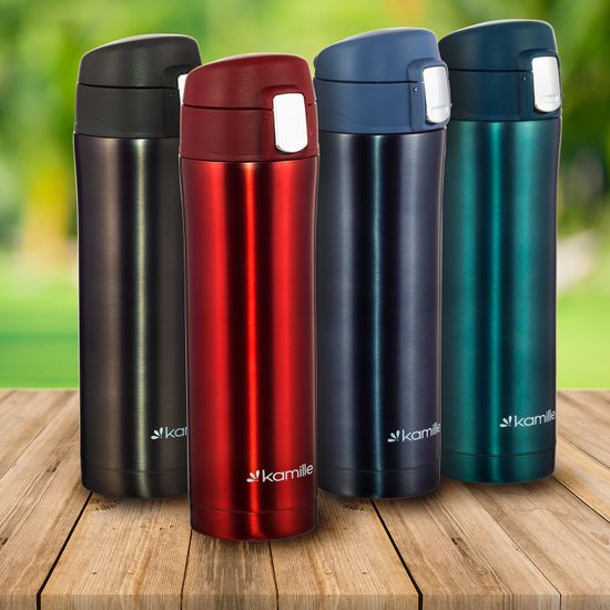 Термокружка 450 мл. из нержавеющей стали Kamille KM-2088