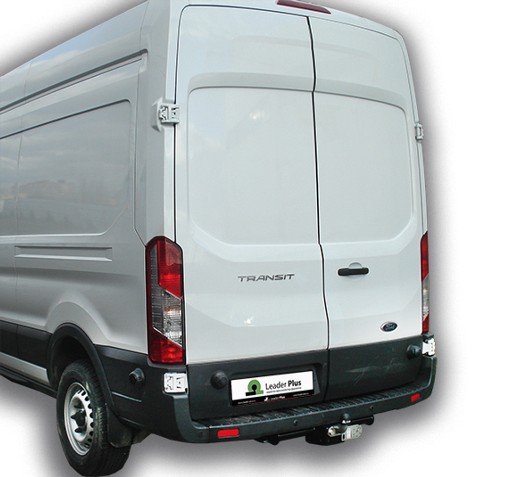 Фаркоп(прицепное) Лидер-Плюс для FORD TRANSIT (фургон) 2014 - ...(паспорт и сертификат в комплекте)(без электрики)F122-FC