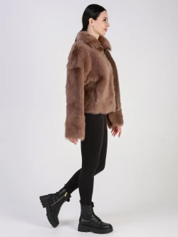 Двусторонняя дубленка зимняя шуба натуральная короткая