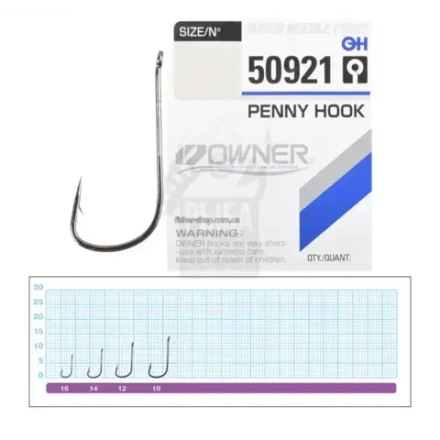 Крючок OWNER Penny Hook 50921 №10-14