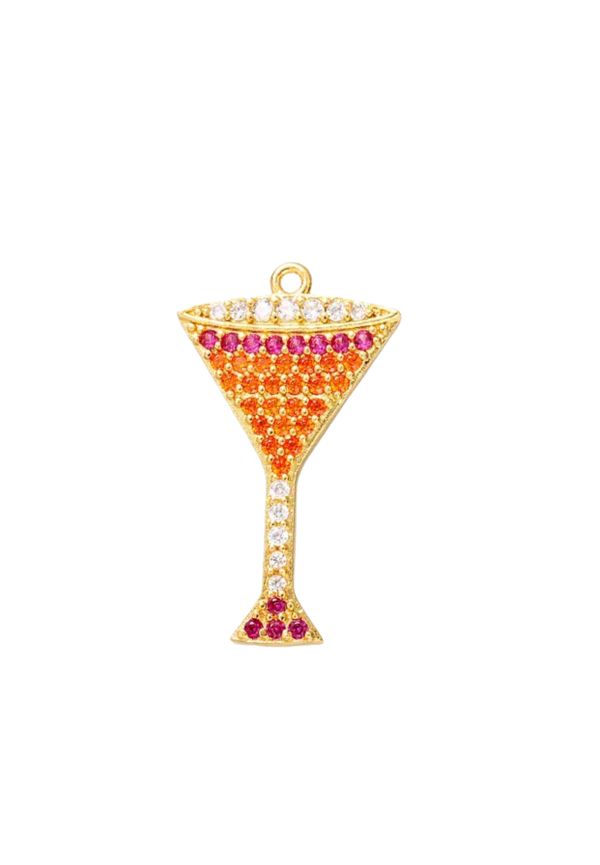 Подвеска Мартини с инкрустацией