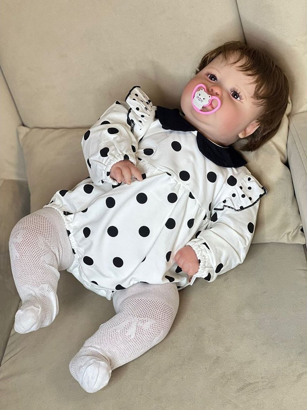 Кукла Реборн мягконабивная 60см в пакете (FA-036)