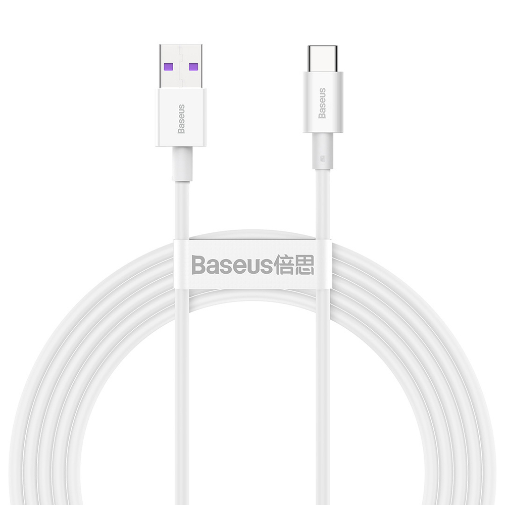 Type-C Кабель Baseus Superior Series Fast Charging Data Cable USB to Type-C 66W 2m - White